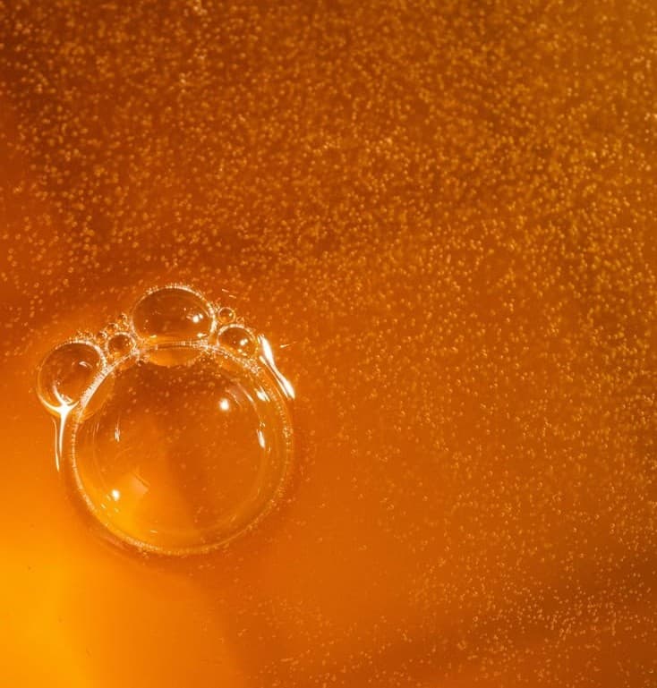 Burbujas propias de la kombucha